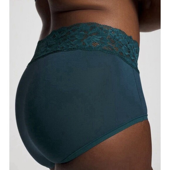 Soma Embraceable Enchanting Lace Brief Teal Size XXL Panties - Picture 2 of 10